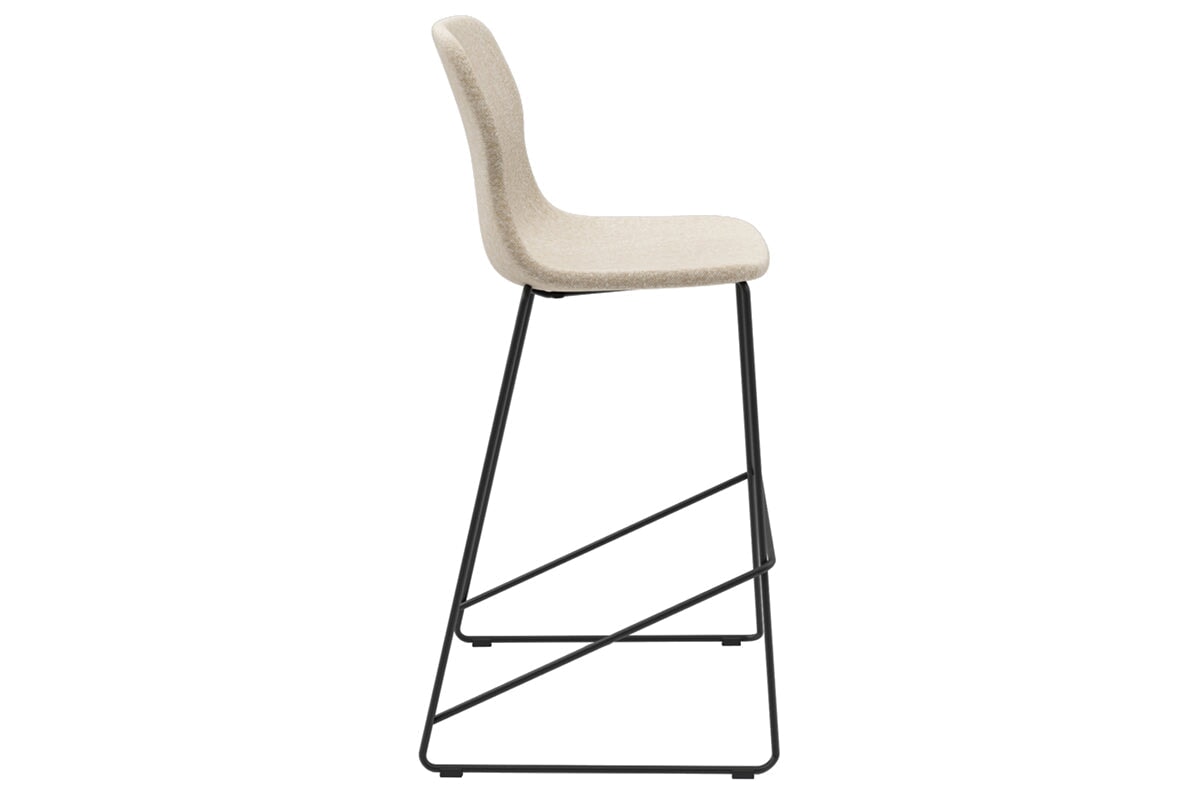 Sammy Counter Stool Sled Base - 760mm Seat Height [Fabric] Jasonl 