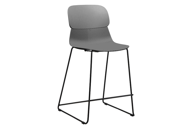 Sammy Counter Stool Sled Base - 760mm Seat Height [Plastic] Jasonl grey 