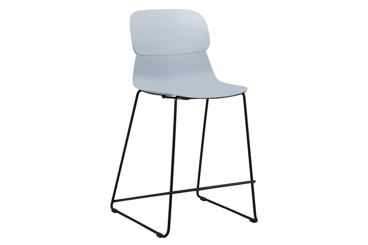 Sammy Counter Stool Sled Base - 760mm Seat Height [Plastic] Jasonl blue 