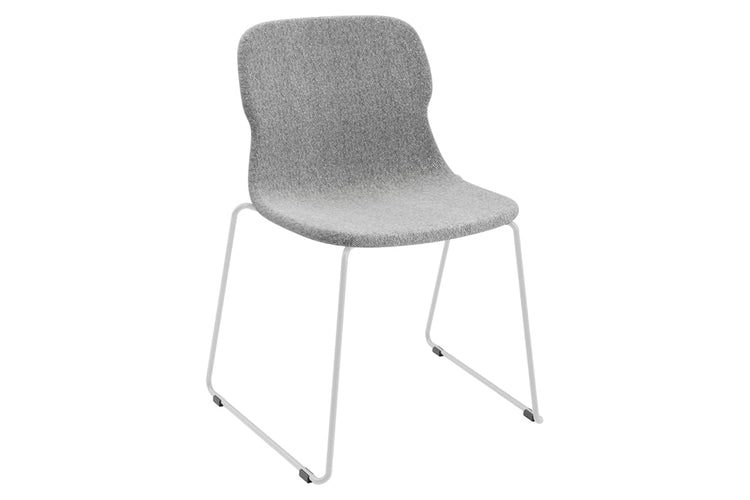 Sammy Fabric Chair - Sled Base Jasonl white light grey 