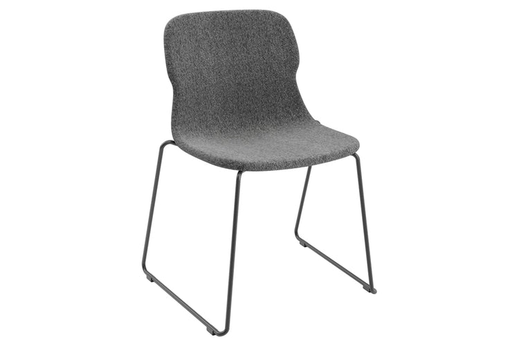 Sammy Fabric Chair - Sled Base Jasonl dark grey 