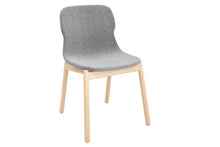  - Sammy Fabric Chair - Wooden Base - 1