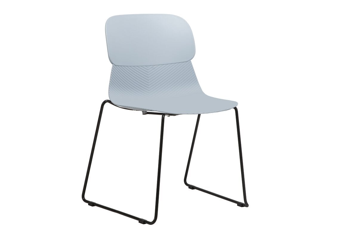 Sammy Plastic Chair - Sled Base Jasonl blue 