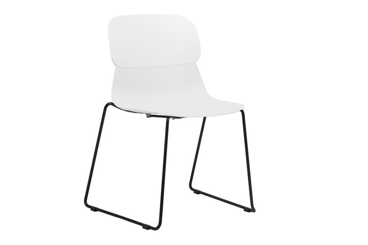 Sammy Plastic Chair - Sled Base Jasonl white 