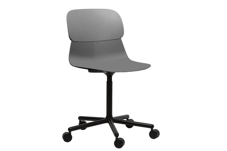 Sammy Plastic Chair - Swivel Base Jasonl grey 