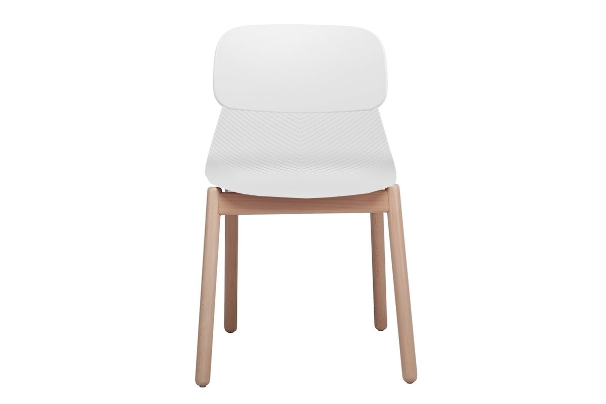 Sammy Plastic Chair - Wooden Leg Jasonl 