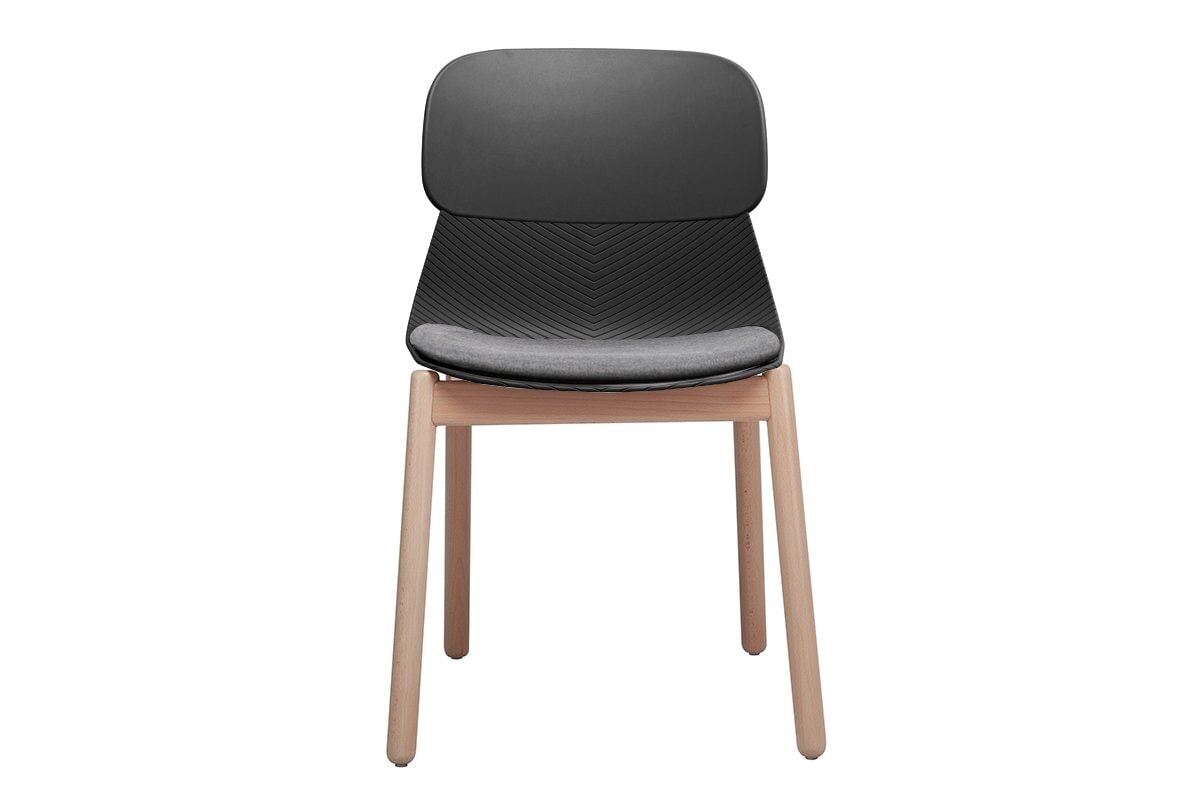 Sammy Plastic Chair - Wooden Leg Jasonl 