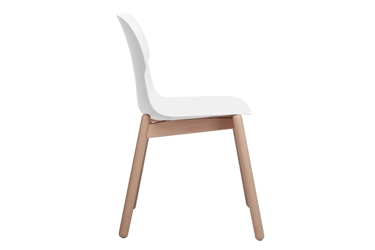 Sammy Plastic Chair - Wooden Leg Jasonl 