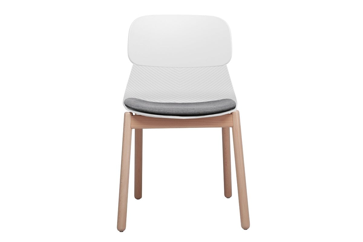 Sammy Plastic Chair - Wooden Leg Jasonl 