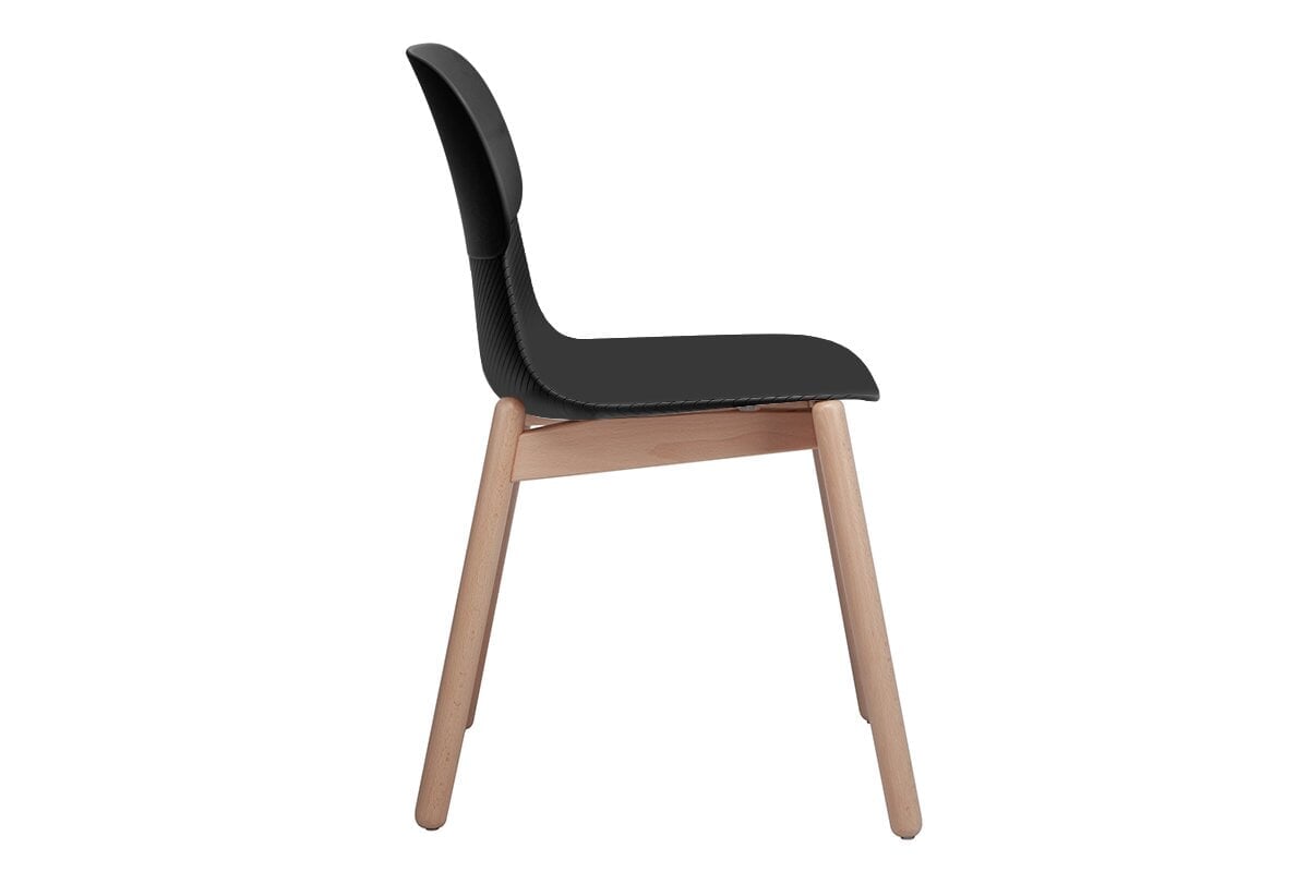 Sammy Plastic Chair - Wooden Leg Jasonl 