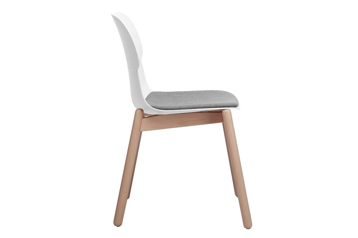 Sammy Plastic Chair - Wooden Leg Jasonl 