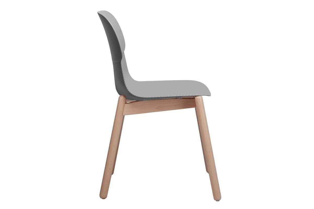 Sammy Plastic Chair - Wooden Leg Jasonl 