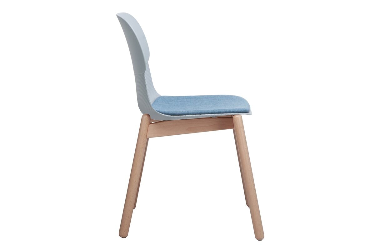 Sammy Plastic Chair - Wooden Leg Jasonl 