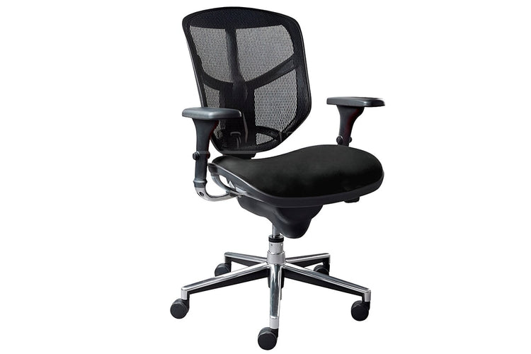 Smile and Enjoy Executive Office Chair - Medium Back with Fabric Seat Jasonl black 