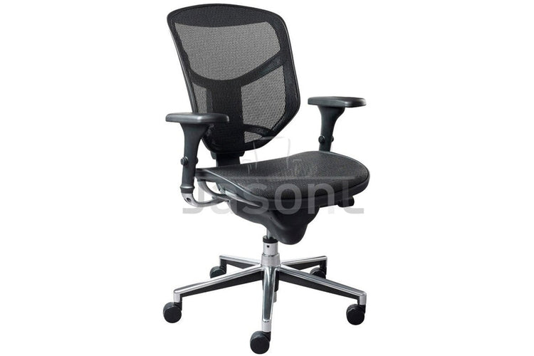 Smile and Enjoy Executive Office Chair - Medium Back with Mesh Seat Jasonl Smile and Enjoy - arms 