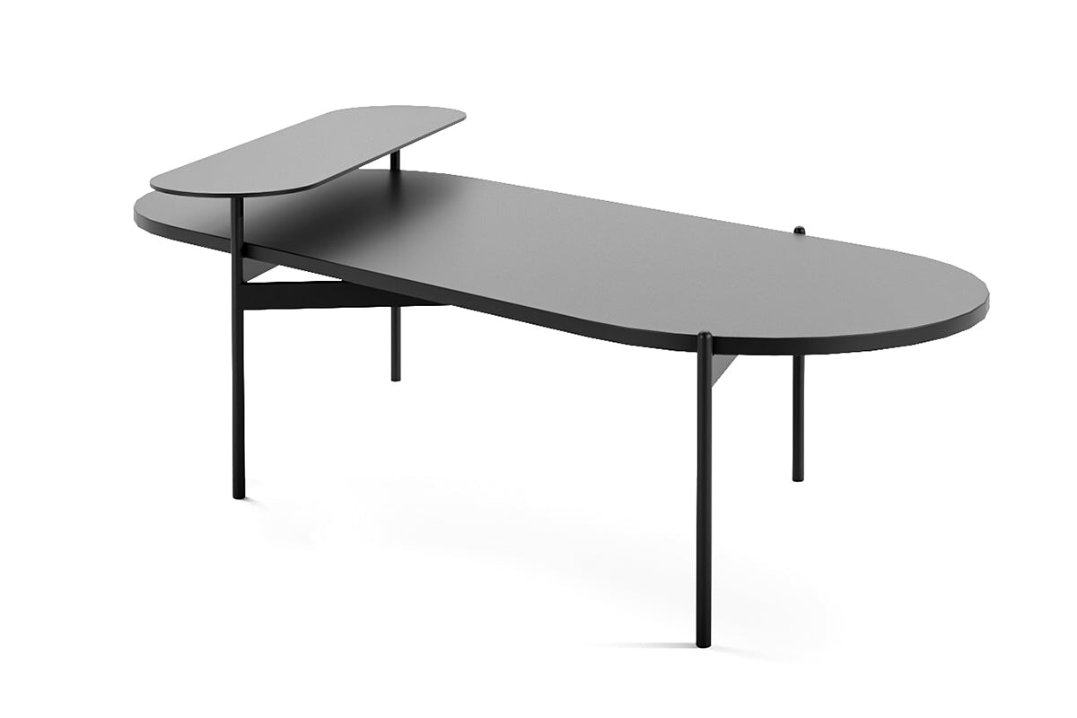 Sonic Mido Coffee Table - Oval Sonic black 