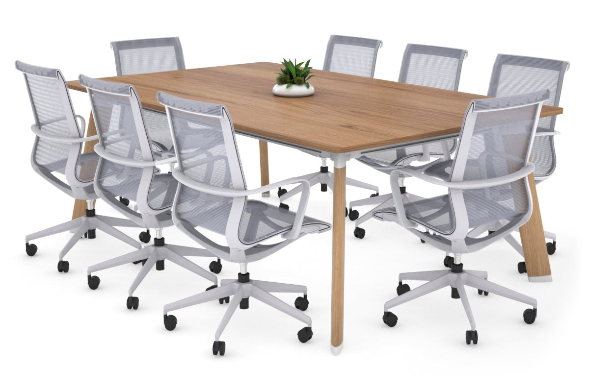 Switch Meeting Room Table - Rounded Corners [1800L x 1100W with Rounded Corners] Jasonl wood imprint leg salvage oak 