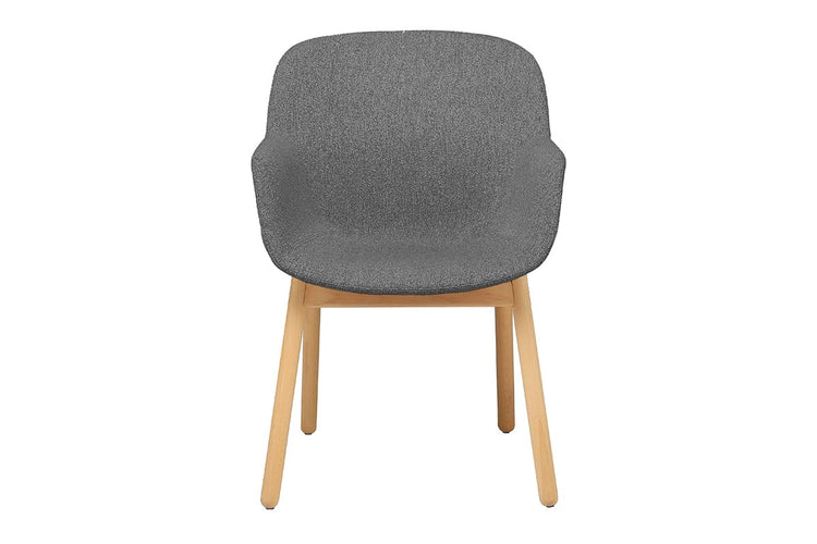 Tommy Tub Fabric Chair - Wooden Base Jasonl 