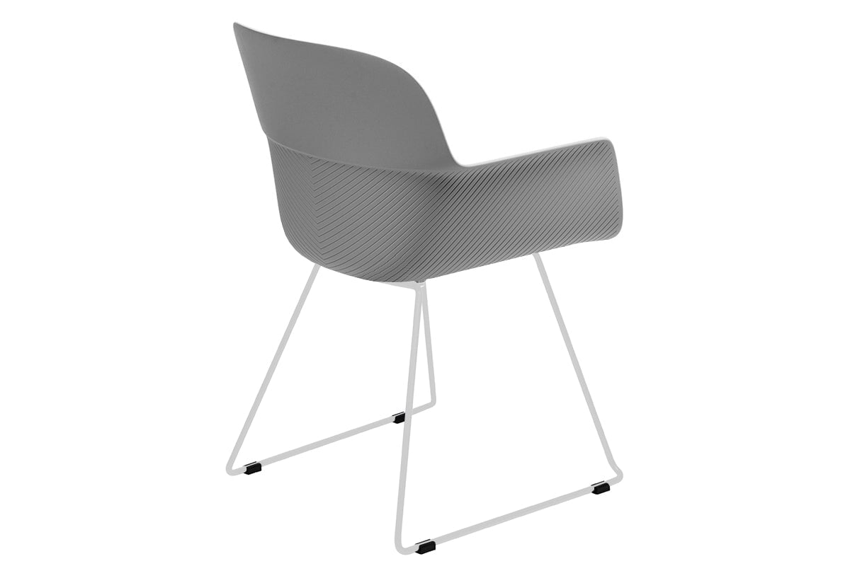 Tommy Tub Plastic Chair - Sled Base Jasonl 