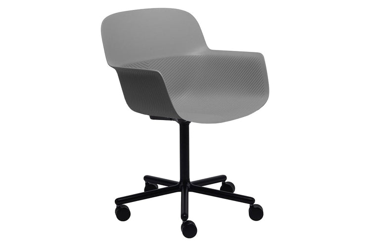 Tommy Tub Plastic Chair - Swivel Base Jasonl grey 