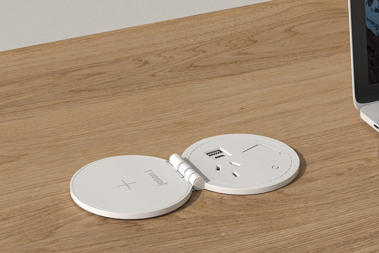 Trione Built In Power Hub - 1 x GPO and 1 x Usb A/C Outlets & Wireless Charging Jasonl 