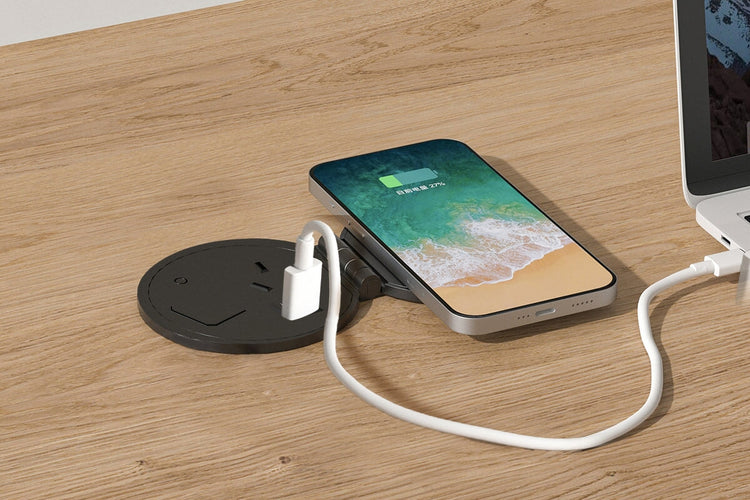 Trione Built In Power Hub - 1 x GPO and 1 x Usb A/C Outlets & Wireless Charging Jasonl 