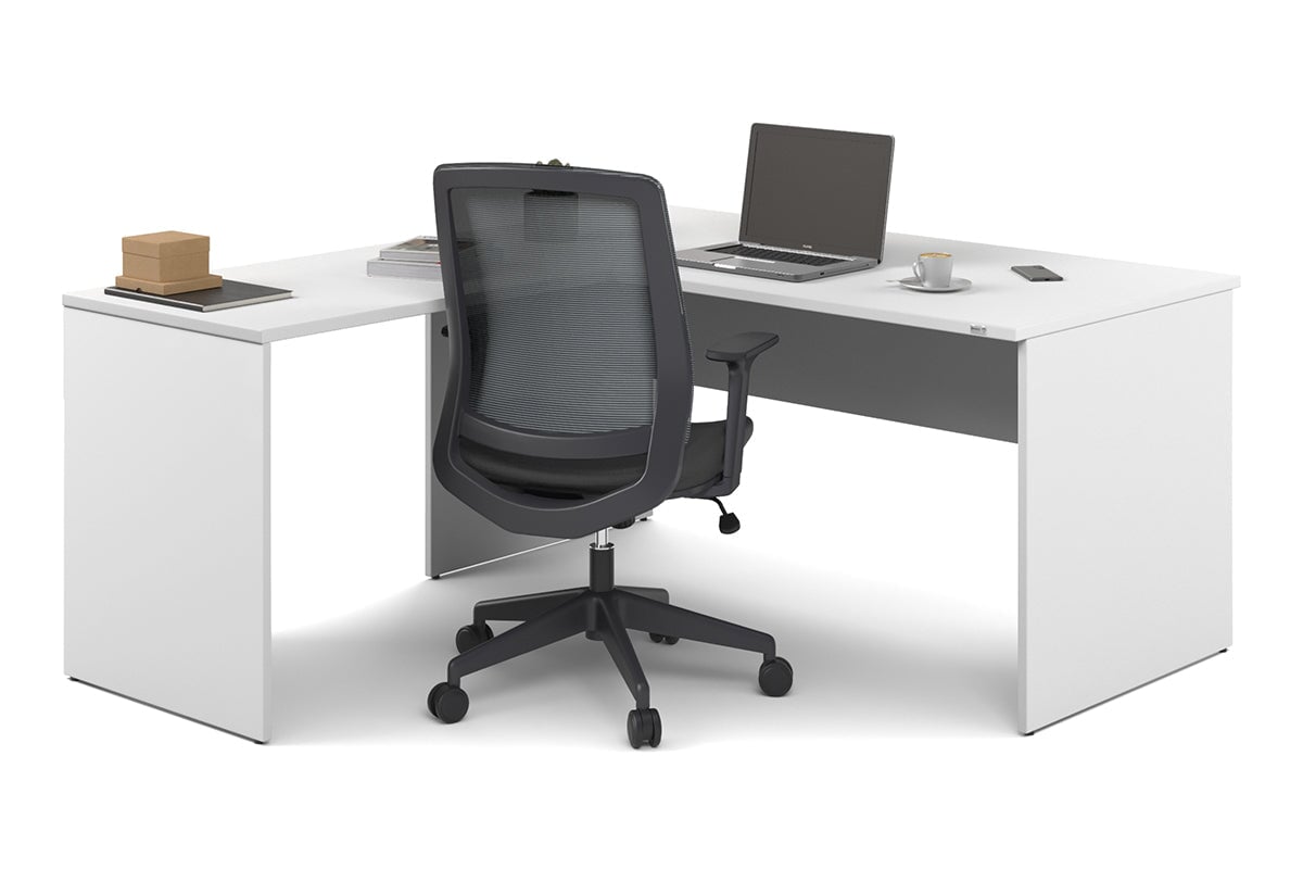 Uniform Panel Return Desk [1600L x 1600W] Jasonl white none 