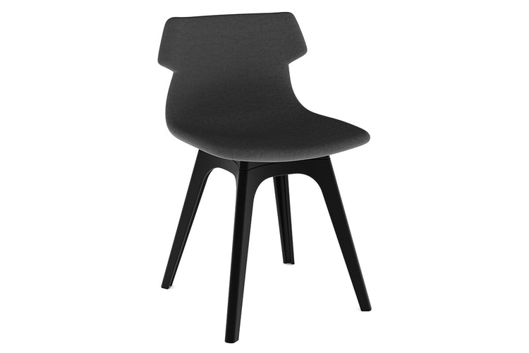 Wave Fabric Visitor Chair - Dart Base Jasonl black dark grey 