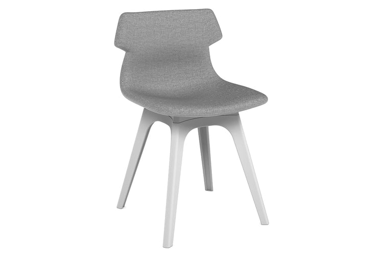 Wave Fabric Visitor Chair - Dart Base Jasonl white light grey 