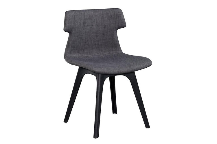 Wave Fabric Visitor Chair - Dart Base Jasonl black grey 