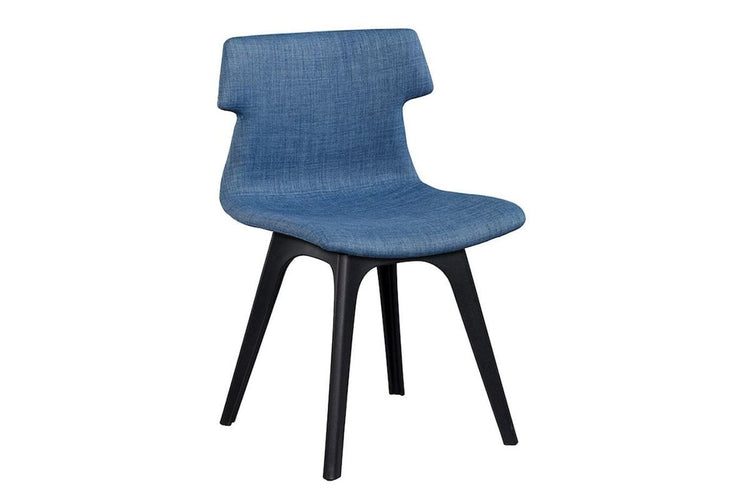 Wave Fabric Visitor Chair - Dart Base Jasonl black blue 