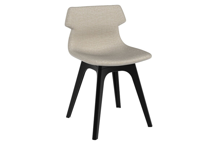 Wave Fabric Visitor Chair - Dart Base Jasonl black cream 