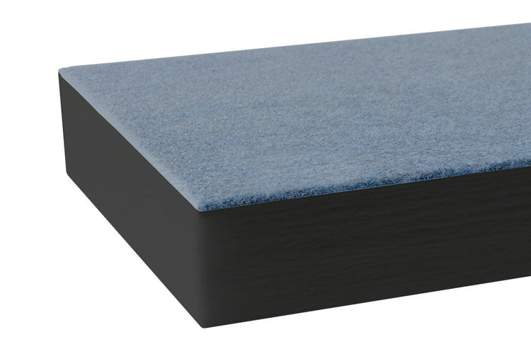 Autex Quietspace Acoustic Panel with vertiface [2400H x 1200W x 104D] Autex black with vertiface porcelain 