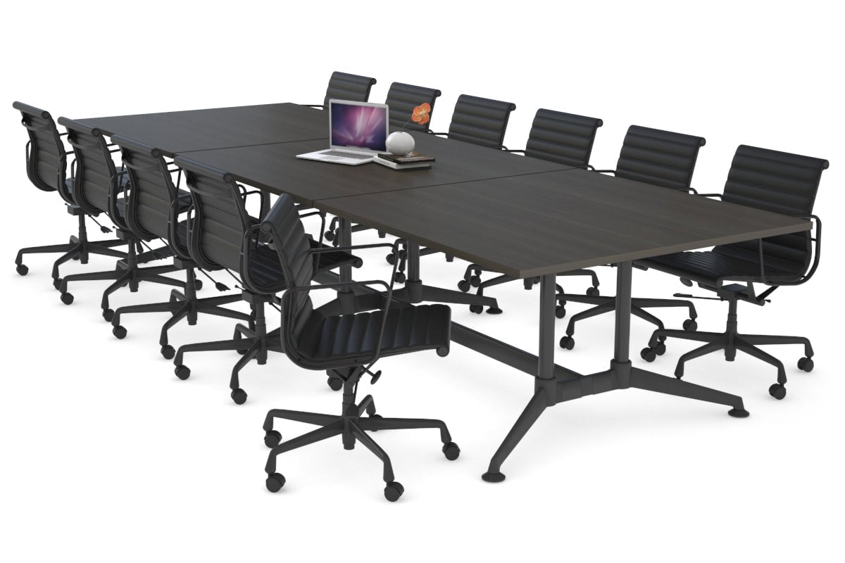 Boardroom Table Premium Indented Black Legs Blackjack [3600L x 1200W ...