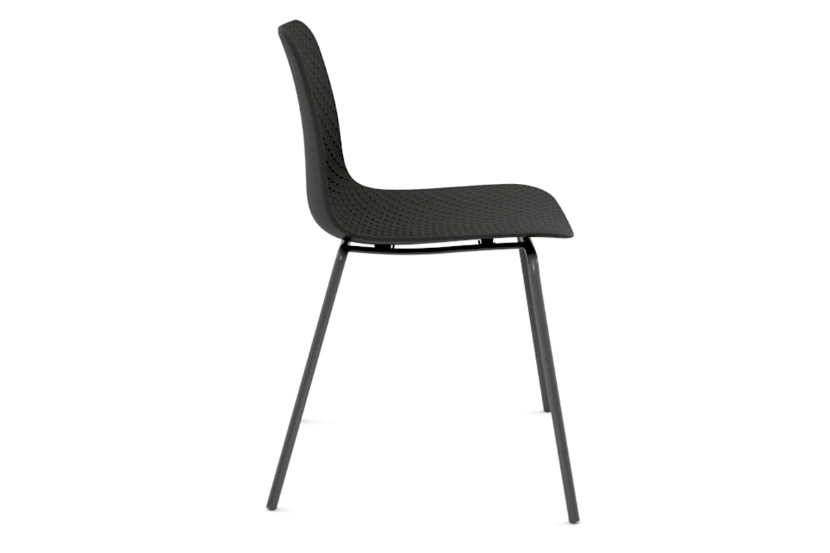 Dune Cafe Chair - 4 Leg Base - Black - Premium Design, Affordable Price