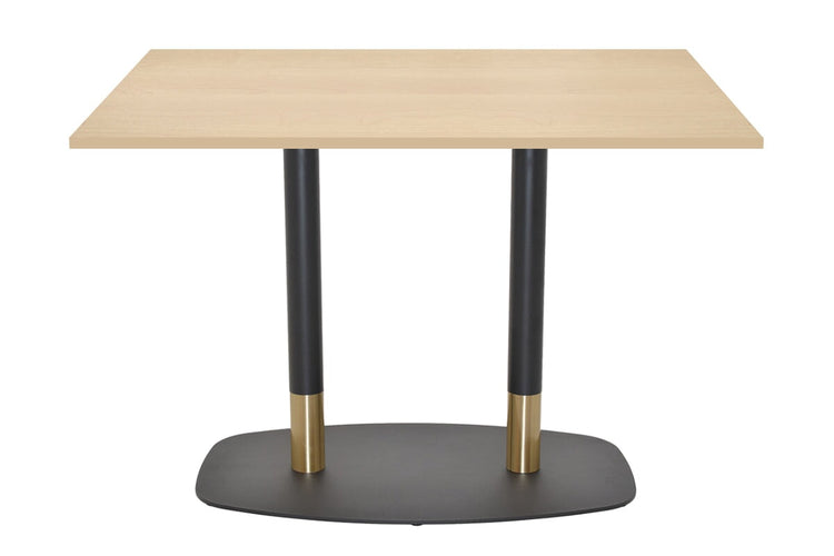 EZ Hospitality Givoli Cafe Table Black/ Brass - Black Arc Base [1200L x 700W] EZ Hospitality maple 