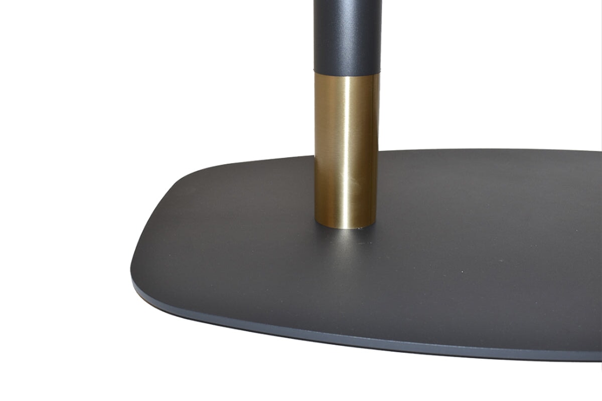 EZ Hospitality Givoli Cafe Table Black/ Brass - Black Arc Base [1200L x 700W] EZ Hospitality 