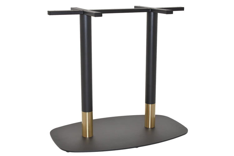 EZ Hospitality Givoli Cafe Table Black/ Brass - Black Arc Base [1200L x 800W] EZ Hospitality 