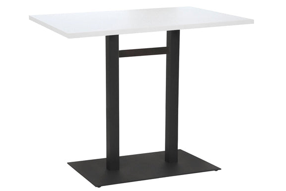 Ez Hospitality Sapphire Tall Bar Square Table Double Base - Black Frame ...