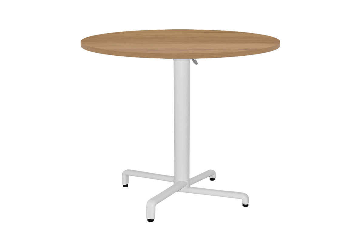 Ez Hospitality Scudo Folding Table Base with Handle - Round [600 mm] EZ Hospitality white base colour salvage oak 