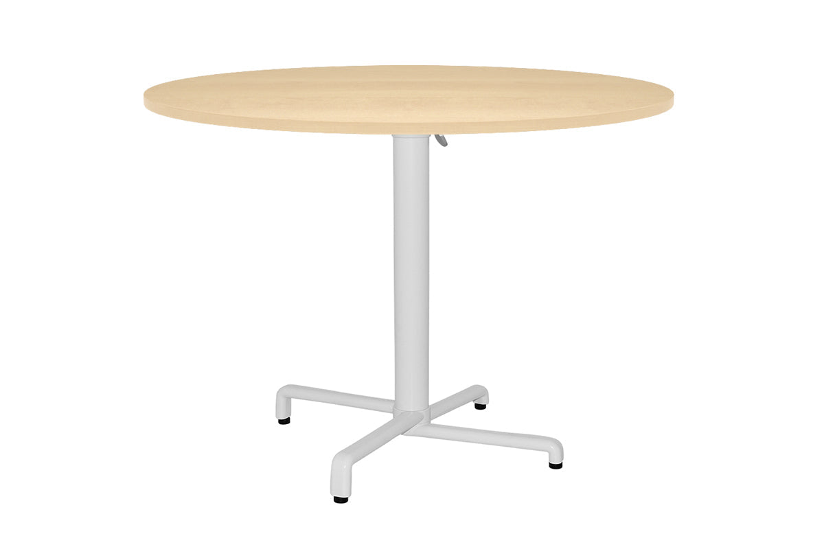 Ez Hospitality Scudo Folding Table Base with Handle - Round [800 mm] EZ Hospitality white base colour maple 