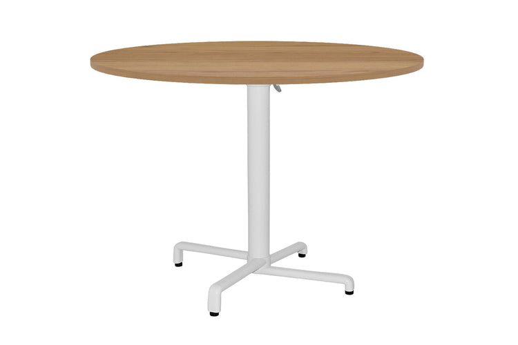 Ez Hospitality Scudo Folding Table Base with Handle - Round [800 mm] EZ Hospitality white base colour salvage oak 