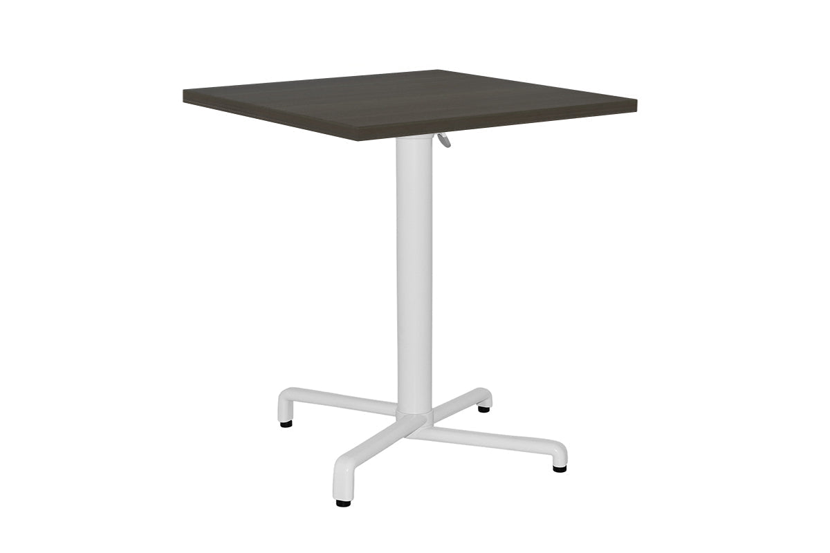 Ez Hospitality Scudo Folding Table Base with Handle - Square [700L x 700W] EZ Hospitality white base colour dark oak 