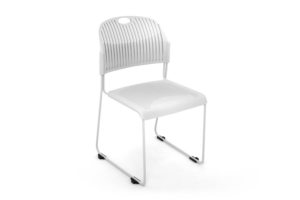 Lozza Visitor Chair - Sled Base - black,plastic seat and back | JasonL ...