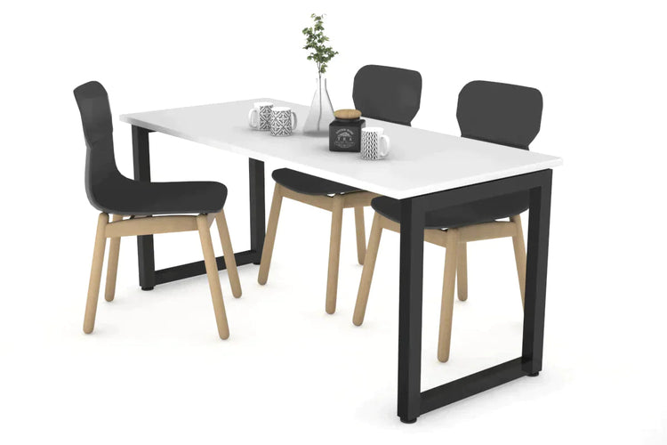 Quadro Loop Legs Table [1200L x 700W] Jasonl black leg white 