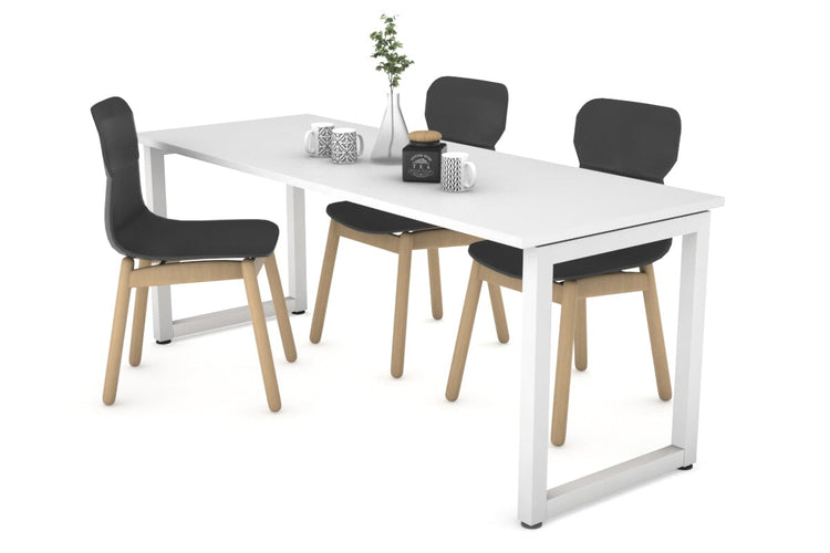 Quadro Loop Legs Table [1800L x 800W] Jasonl white leg white 