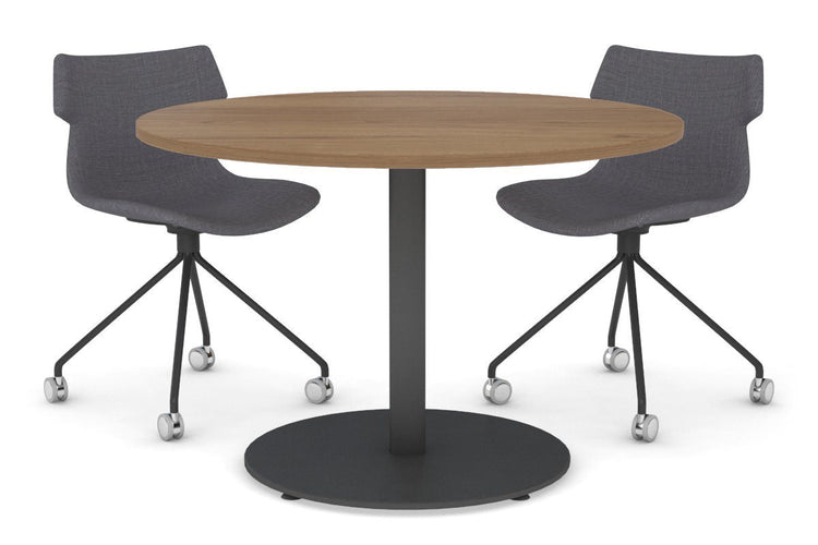 Sapphire Cafe Table - Disc Base [800 mm] Jasonl 540mm black base salvage oak 