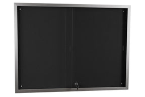 Vision Felt Notice Board Sliding Door [900H x 1200W] - Black | JasonL